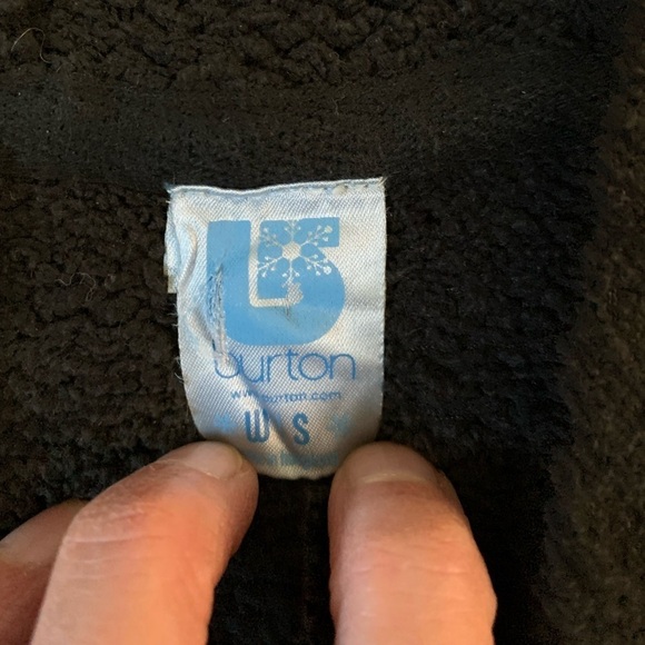 Burton Zip Up Hooded Sweater Black Women Size Small - Picture 6 of 6